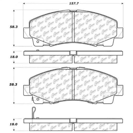 Picture of StopTech Street Touring 06 - 13 Honda Ridgeline Acura TL Front Brake Pads