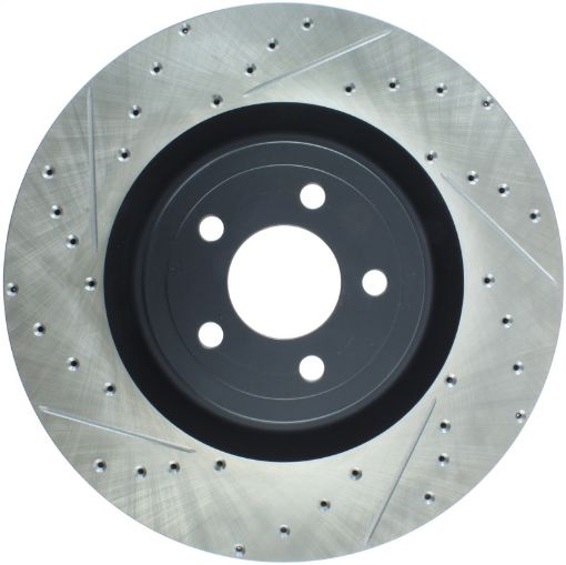 Picture of StopTech Slotted Drilled Sport Brake Rotor - 2015 Ford Mustang GT - Front Right