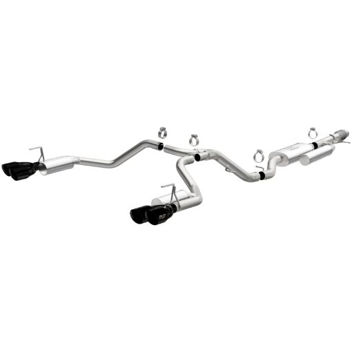 Picture of MagnaFlow 2021 Chevrolet Tahoe V8 5.3L Street Series Cat - Back Exhaust - Black Chrome Tips