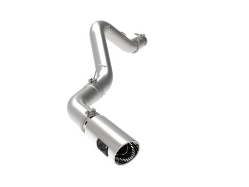 Picture of aFe Large Bore - HD 5 IN 409 SS DPF - Back Exhaust System wPolished Tip 20 - 23 GM Truck V8 - 6.6L