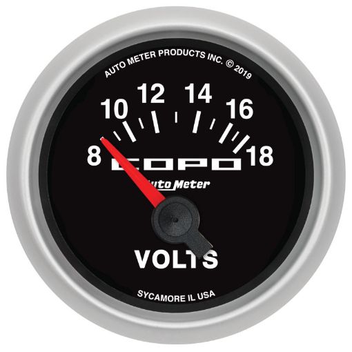 Picture of Autometer 52mm 18V Electric Voltmeter Chevrolet COPO Camaro