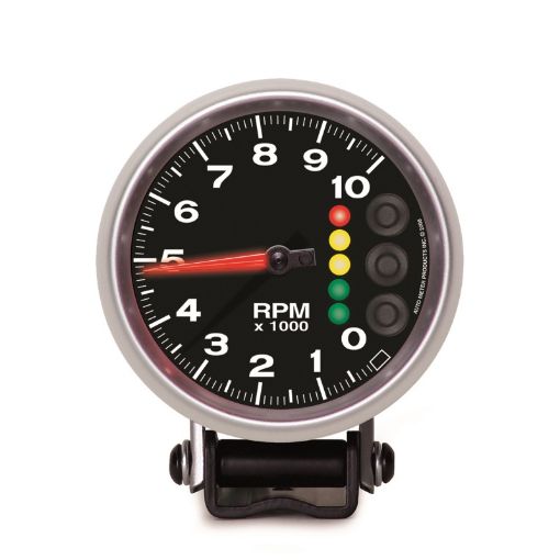 Picture of Autometer Elite 3 34inch 10K RPM Tachometer w Pit Road Speed Lights and Peak Memory