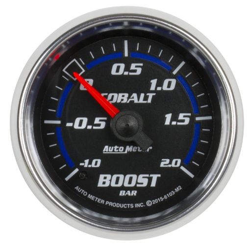 Picture of Autometer Cobalt Gauge VacBoost 2 116in - 1 - 2 Bar Mechanical Cobalt
