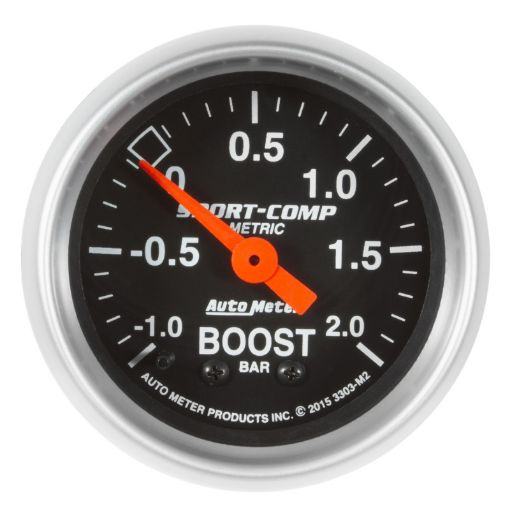 Picture of Autometer Sport - Comp Gauge VacBoost 2 116in - 1 - 2 Bar Mechanical Sport - Comp