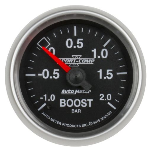 Picture of Autometer Sport - Comp II Gauge VacBoost 2 116in - 1 - 2 Bar Mechanical Sport - Comp II