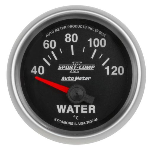 Picture of Autometer Sport - Comp II Gauge Water Temp 2 116in 40 - 120c Electric Sport - Comp II