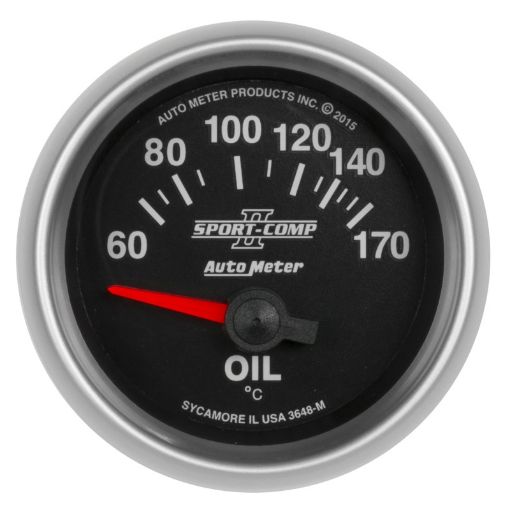 Picture of Autometer Sport - Comp II Gauge Oil Temp 2 116in 60 - 170f Electric Sport - Comp II