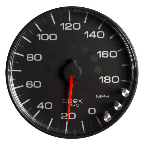 Picture of Autometer Spek - Pro Gauge Speedometer 5in 180 Mph Elec. Programmable BlackBlack