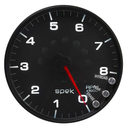 Picture of Autometer Spek - Pro Gauge Tachometer 5in 8K Rpm WShift Light Peak Mem BlackBlack