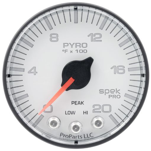 Picture of Autometer Spek - Pro Gauge Pyro. (Egt) 2 116in 2000f Stepper Motor WPeak Warn WhtBlk