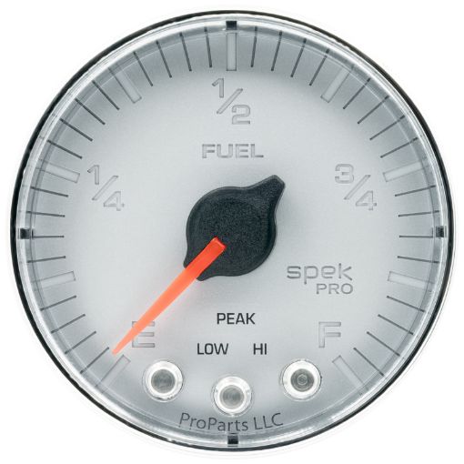 Picture of Autometer Spek - Pro Gauge Fuel Level 2 116in 0 - 270 Programmable SlvrChrm