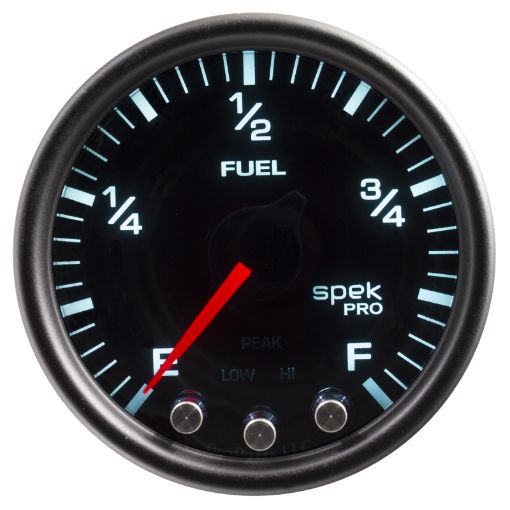 Picture of Autometer Spek - Pro Gauge Fuel Level 2 116in 0 - 270 Programmable BlkSmokeBlk
