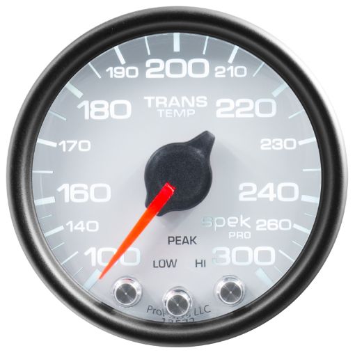 Picture of Autometer Spek - Pro Gauge Trans Temp 2 116in 300f Stepper Motor WPeak Warn WhtBlk