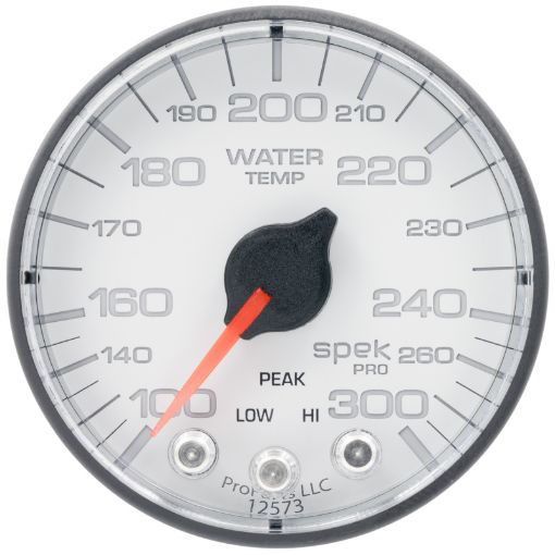 Picture of Autometer Spek - Pro Gauge Water Temp 2 116in 300f Stepper Motor WPeak Warn WhtBlk