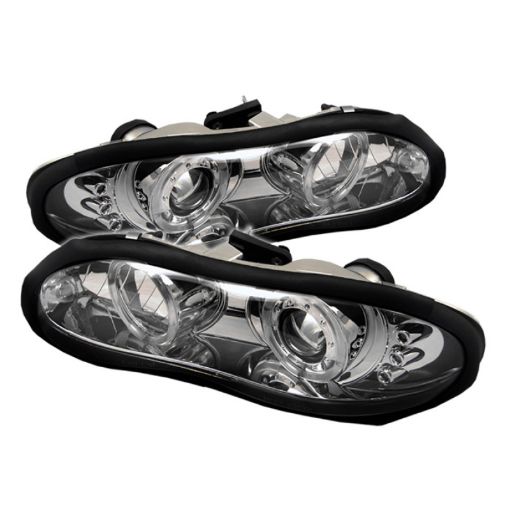 Picture of Spyder Chevy Camaro 98 - 02 Projector Headlights LED Halo LED Chrm - Low H1 PRO - YD - CCAM98 - HL - C