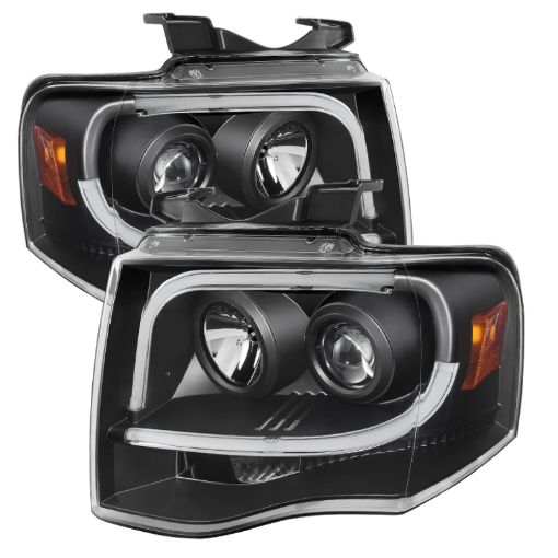 Picture of Spyder Ford Expedition 07 - 13 Projector Headlights Light Tube DRL Blk PRO - YD - FE07 - LTDRL - BK