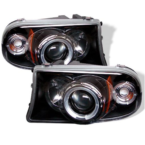 Picture of Spyder Dodge Dakota 97 - 04Durango 98 - 03 1PC Projector Headlights LED Halo LED Blk PRO - YD - DDAK97 - BK