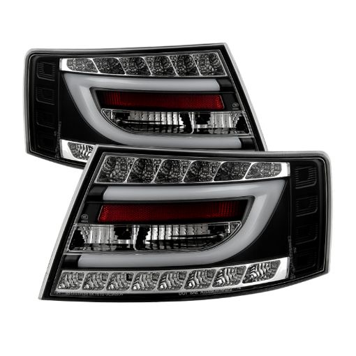 Picture of Spyder Audi A6 05 - 08 4Dr Sedan Only Version 2 Light Bar LED Tail Lights Blk ALT - YD - AA605V2 - LBLED - BK