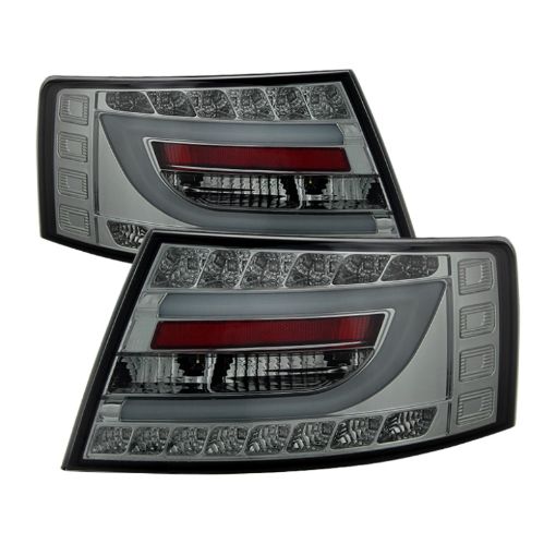 Picture of Spyder Audi A6 05 - 08 4Dr Sedan Only Light Bar LED Tail Lights Smke ALT - YD - AA605V2 - LBLED - SM