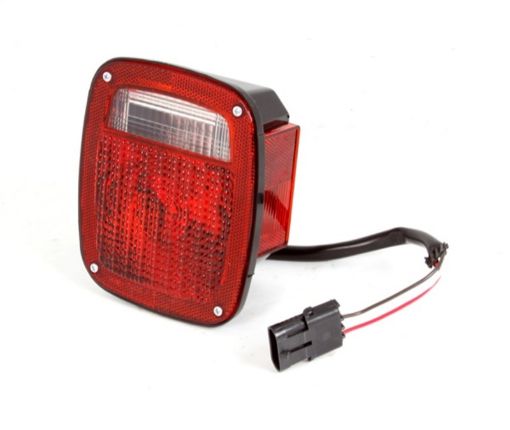 Picture of Omix Tail Light Black Housing RH 87 - 90 Jeep Wrangler