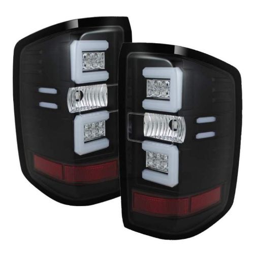 Picture of Spyder Chevy 1500 14 - 16 Light Bar LED Tail Lights Blk ALT - YD - CS14 - LBLED - BK