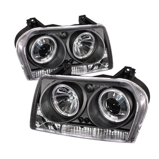 Picture of Spyder Chrysler 300 05 - 08 Projector Headlights LED Halo LED Blk (Not Included) PRO - YD - C305 - HL - BK