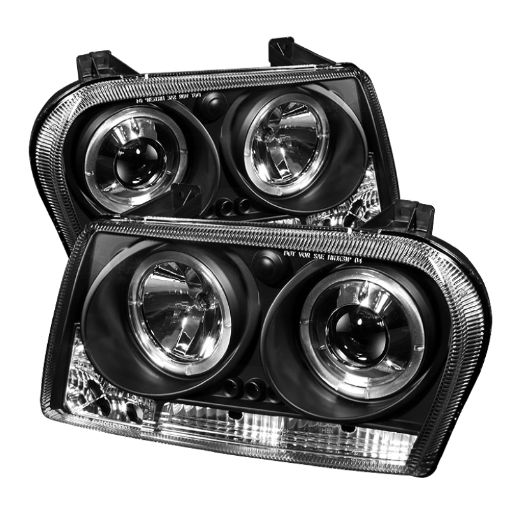 Picture of Spyder Chrysler 300 09 - 10 Projector Headlights LED Halo LED Blk (Not Included) PRO - YD - C309 - HL - BK