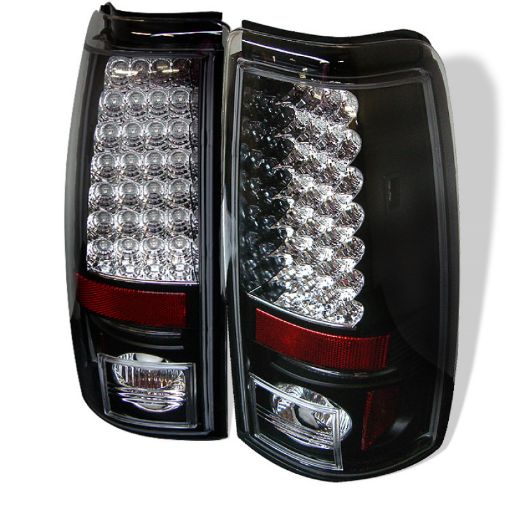 Picture of Spyder Chevy Silverado 1500 99 - 02 (Not Fit Stepside) LED Tail Lights Blk ALT - YD - CS99 - LED - BK