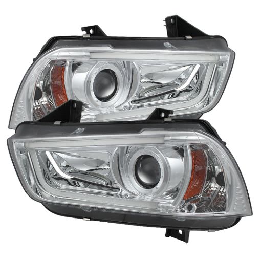 Picture of Spyder Dodge Charger 11 - 14 Projector Headlights XenonHID Model - DRL Chrm PRO - YD - DCH11 - LTDRL - HID - C