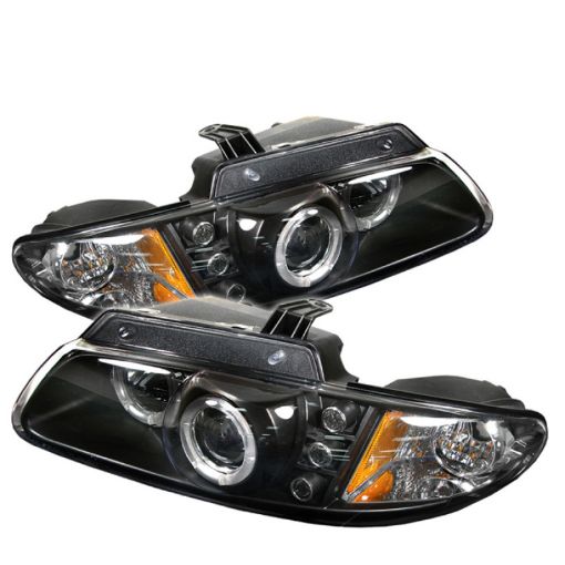 Picture of Spyder Dodge CaravanGrand Caravan 96 - 00 Projector Headlights LED Halo LEDs - Blk PRO - YD - DC96 - BK