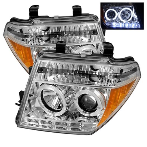 Picture of Spyder Nissan Frontier 05 - 08 Projector Headlights LED Halo LED Chrm PRO - YD - NF05 - HL - C