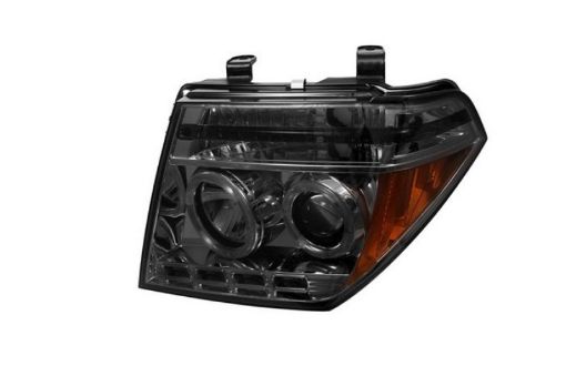 Picture of Spyder Nissan Frontier 05 - 08 Projector Headlights LED Halo LED Smke PRO - YD - NF05 - HL - SM