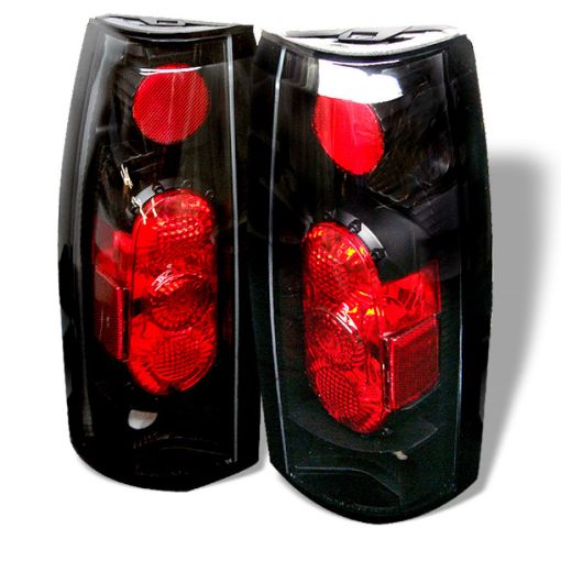 Picture of Spyder Chevy CK Series 1500 88 - 98GMC Sierra 88 - 98 G2 Euro Style Tail Lights Blk ALT - YD - CCK88G2 - BK