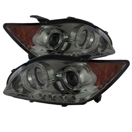 Picture of Spyder Scion TC 08 - 10 Projector Headlights LED Halo - Replaceable LEDs Smke PRO - YD - TTC08 - HL - SM