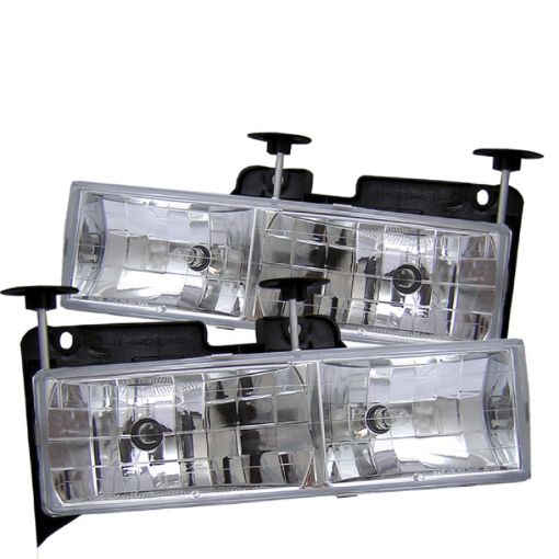 Picture of Spyder Chevy CK Series 15002500 88 - 99Chevy Tahoe 95 - 99Crystal Glass Headlights Chrm HD - YD - CCK88 - C