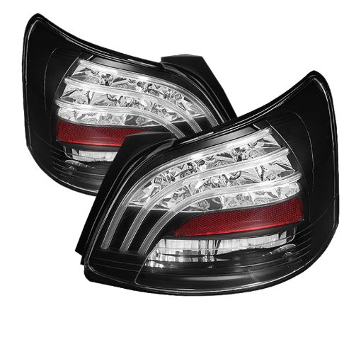 Picture of Spyder Toyota Yaris 07 - 09 4Dr LED Tail Lights Blk ALT - YD - TYA074D - LED - BK