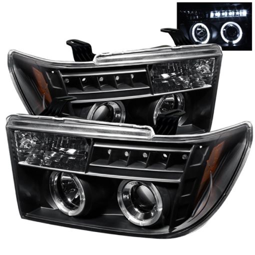 Picture of Spyder Toyota Tundra 07 - 133 Projector Headlights LED Halo LED Blk PRO - YD - TTU07 - HL - BK