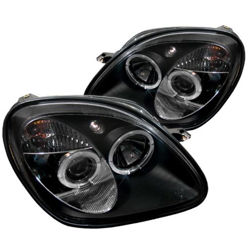 Picture of Spyder Mercedes Benz SLK 98 - 04 1PC Projector Halogen Model - LED Halo Blk PRO - YD - MBSLK98 - 1PC - HL - BK
