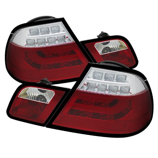 Picture of Spyder BMW E46 00 - 03 2Dr Coupe Light Bar LED Tail Lights Red Clear ALT - YD - BE4600 - LBLED - RC
