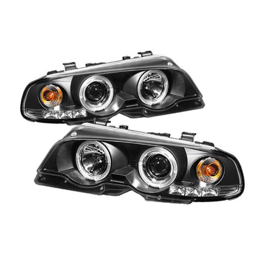 Picture of Spyder BMW E46 3 - Series 00 - 03 2DR 1PC Projector Headlights LED Halo LED Blk PRO - YD - BMWE46 - 2D - HL - BK