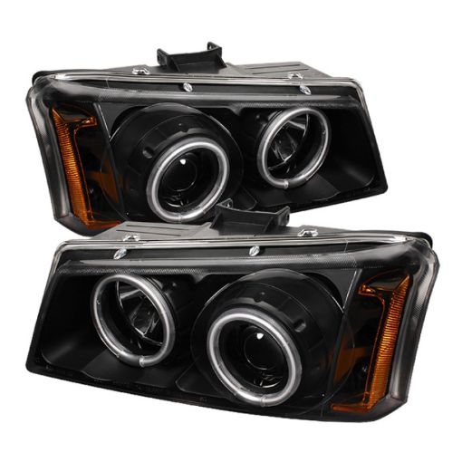 Picture of Spyder Chevy Silverado 1500 03 - 06 Projector HeadlightsCCFLHalo LED Blk High H1 PRO - YD - CS03 - CCFL - BK