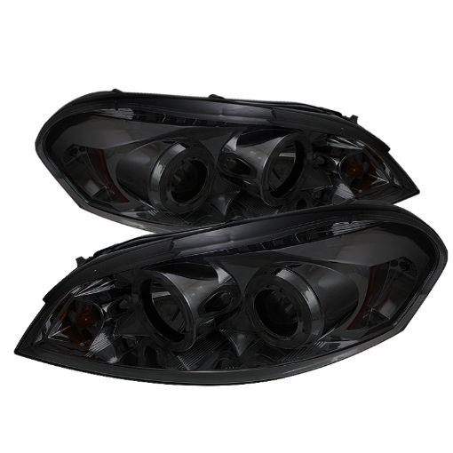 Picture of Spyder Chevy Impala 06 - 13 Projector Headlights LED Halo LED Smke PRO - YD - CHIP06 - HL - SM
