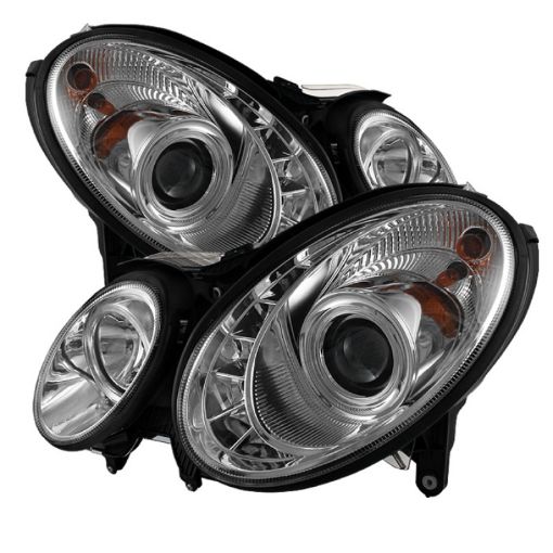 Picture of Spyder Mercedes Benz E - Class 07 - 09 Projector Headlights Halogen - DRL Chrm PRO - YD - MBW21107 - DRL - C