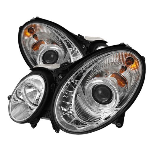 Picture of Spyder Mercedes Benz E - Class 03 - 06 Projector Headlights Halogen - DRL Chrm PRO - YD - MBW21103 - DRL - C