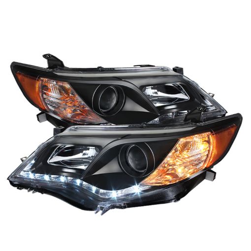 Picture of Spyder Toyota Camry 12 - 14 Projector Headlights DRL Blk High 9005 (Not Included PRO - YD - TCAM12 - DRL - BK