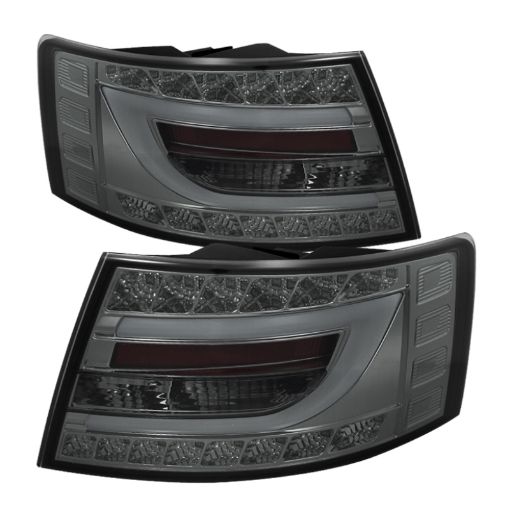 Picture of Spyder Audi A6 05 - 08 4Dr Sedan Light Bar LED Tail Lights Smke ALT - YD - AA605 - LBLED - SM