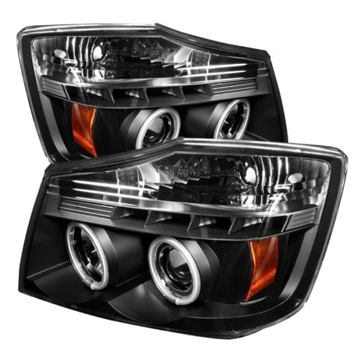 Picture of Spyder Nissan Titan 04 - 14Armada 04 - 07 Projector Headlights CCFL Halo LED Blk PRO - YD - NTI04 - CCFL - BK