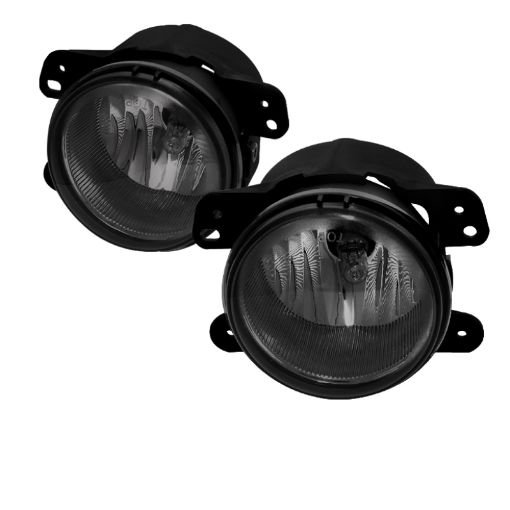 Picture of Spyder Dodge Magnum 05 - 08Journey 09 - 10 Jeep Wrangler 07 - 09 OEM Fog Lights WSwitch Smoke FL - DM05 - SM