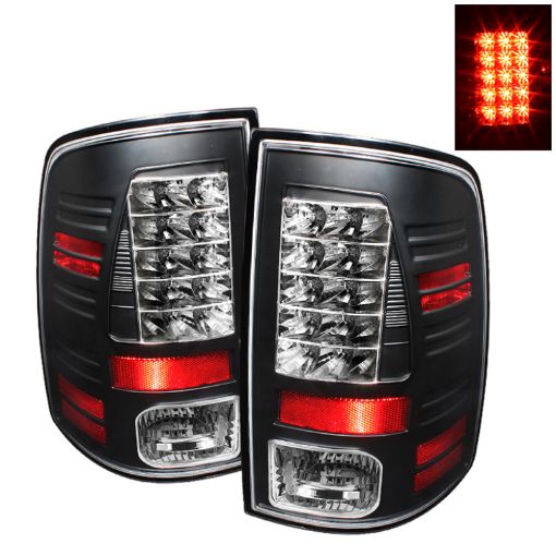 Picture of Spyder Dodge Ram 1500 09 - 14 10 - 14 LED Tail Lights Incandescent only - Blk ALT - YD - DRAM09 - LED - BK