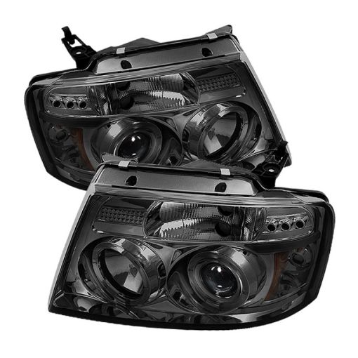 Picture of Spyder Ford F150 04 - 08 Projector Headlights Version 2 LED Halo LED Smke PRO - YD - FF15004 - HL - G2 - SM